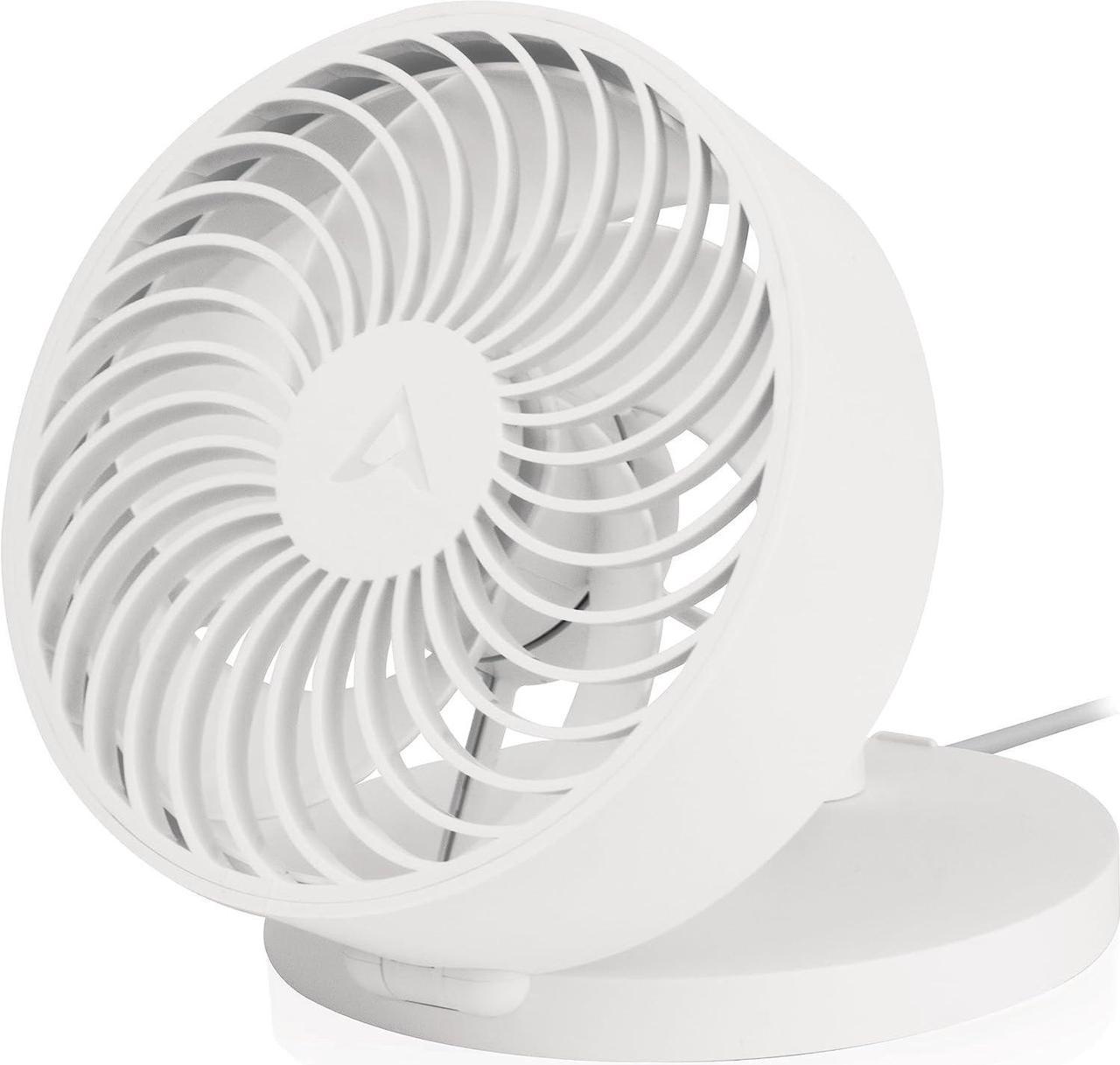 ARCTIC Summair - Foldable USB table fan, USB-A connection, 120 mm connection cable, stepless adjustable 600-2800 rpm - White