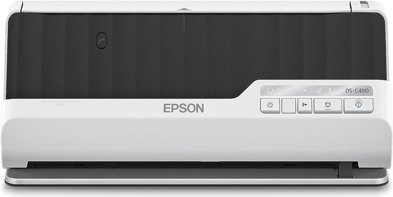 Epson DS-C490 Sheetfed Scanner - 600 dpi Optical - 10-bit Color - 40 ppm (Mono) - 40 ppm (Color) - Duplex Scanning - USB Desktop Document Scanner with Auto Document Feeder (ADF) Model B11B271201