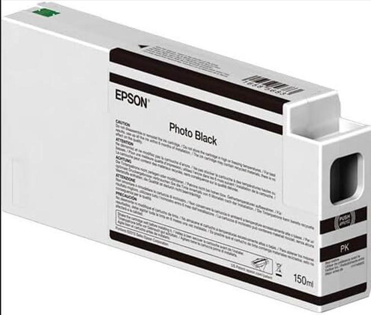 Epson UltraChrome HD T54V100 Original Inkjet Ink Cartridge - Pigment Photo Black - 1 Pack - 150 mL ModelT54V100