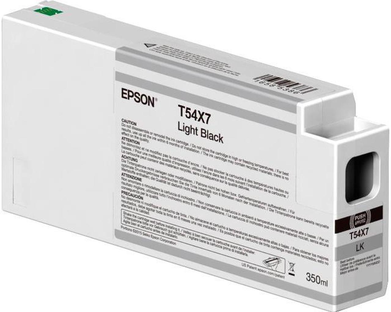 Epson ULTRACHROME HD LIGHT BLACK INK 350ML modle T54X700