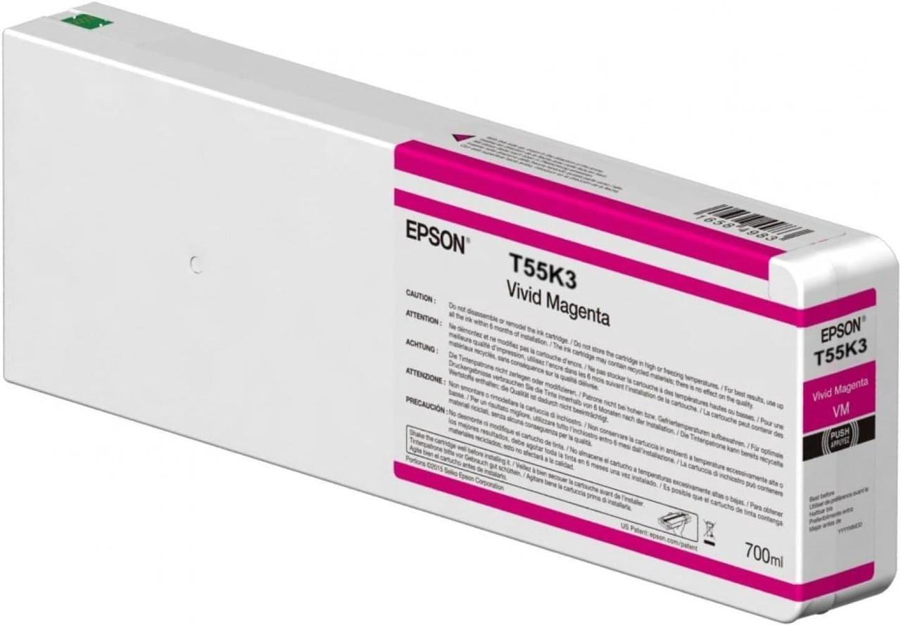 Epson ULTRACHROME HD VIVID MAGENTA INK 700ML Model T55K300