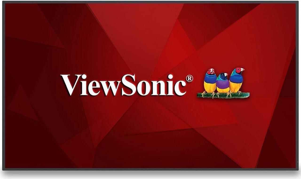 ViewSonic 55" 4K UHD Wireless Presentation Display 24/7 Commercial Display with Portrait Landscape, HDMI, USB, USB C, Wifi/BT Slot