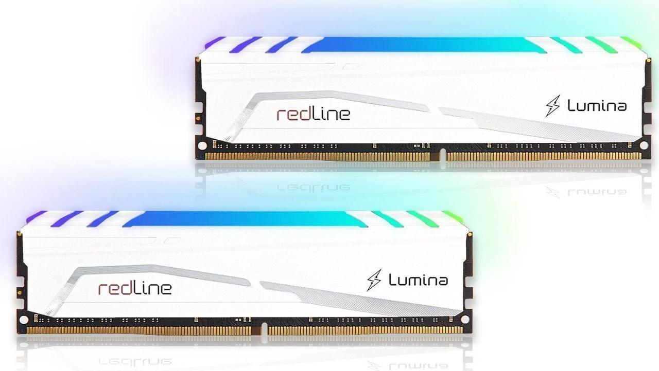 Mushkin 32GB (2X16GB) DDR5-5600 UDIMM PC5-5600 (5600MHz) 36-36-36-76 Redline Lumina White Model MLB5C560DDDF16GX2