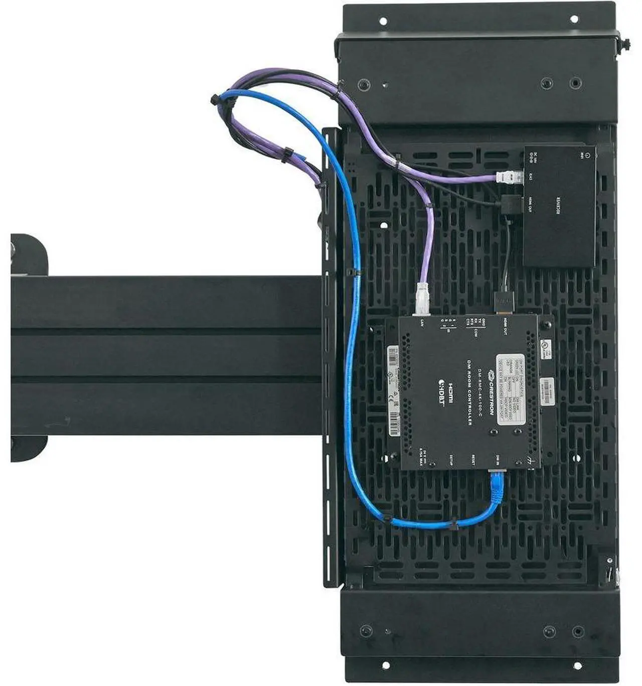 Alt view image 2 of 6 - Chief Proximity Component Storage Slide-Lock Panel for AV Systems - Black