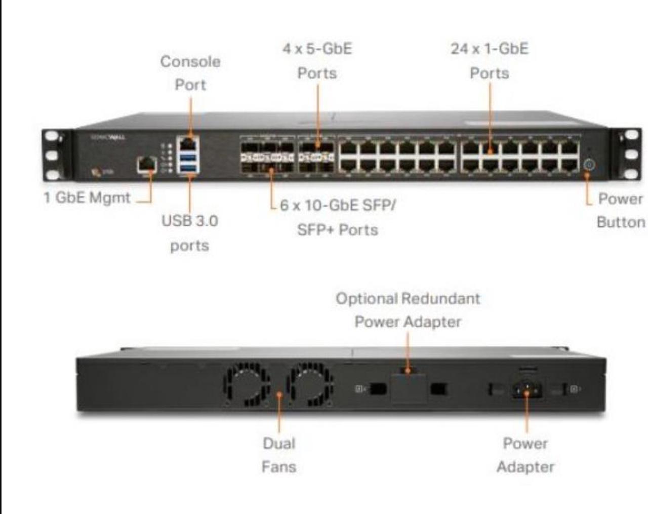 SonicWall NSa 3700 Network Security/Firewall Appliance 03SSC1368