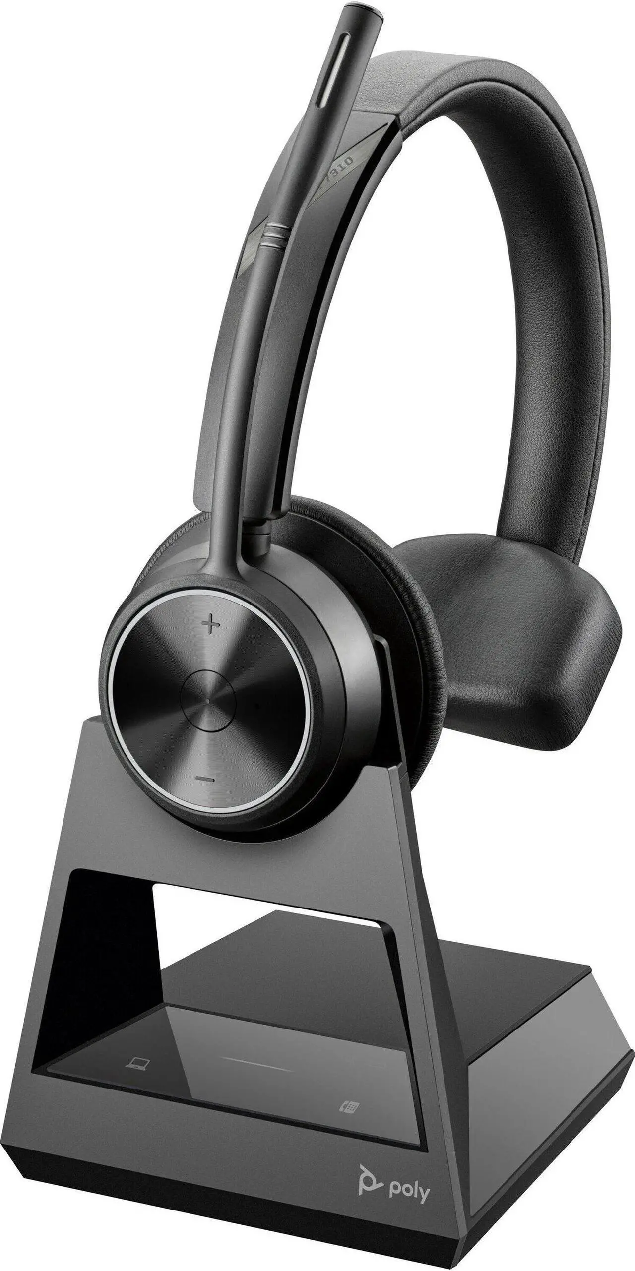 Alt view image 2 of 6 - Hp Poly Headsets Wireless DECT Headset System For Desk Phones Mono Wireless DECT 393.7 ft Model 783Q5AA#ABA