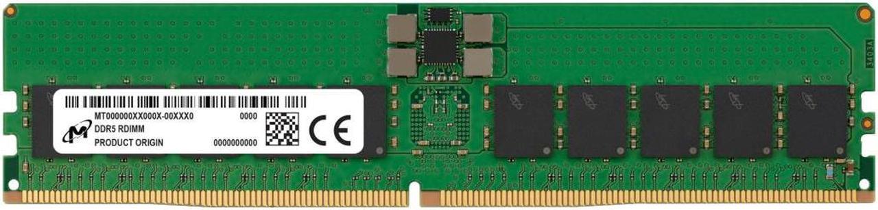 Micron 48GB DDR5 5600 MHz PC5-44800 CL46 DIMM 288-pin registered Model (MTC20F208XS1RC56BB1R)