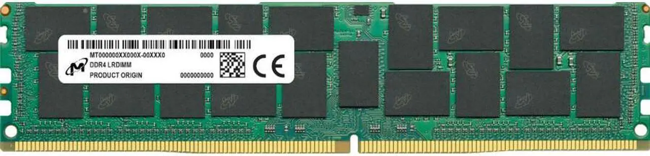Main image of Micron 128GB DDR4 3200 MHz / PC4-25600 CL22 1.2 V Load-Reduced ECC Model (MTA72ASS16G72LZ-3G2F1R)