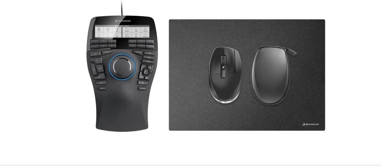 3Dconnexion SpaceMouse Enterprise, CadMouse Pro Wireless and CadMouse Pad together create a synergistic ecosystem that simply cannot be recreated using a regular mouse and keyboard Model 3DX-700135