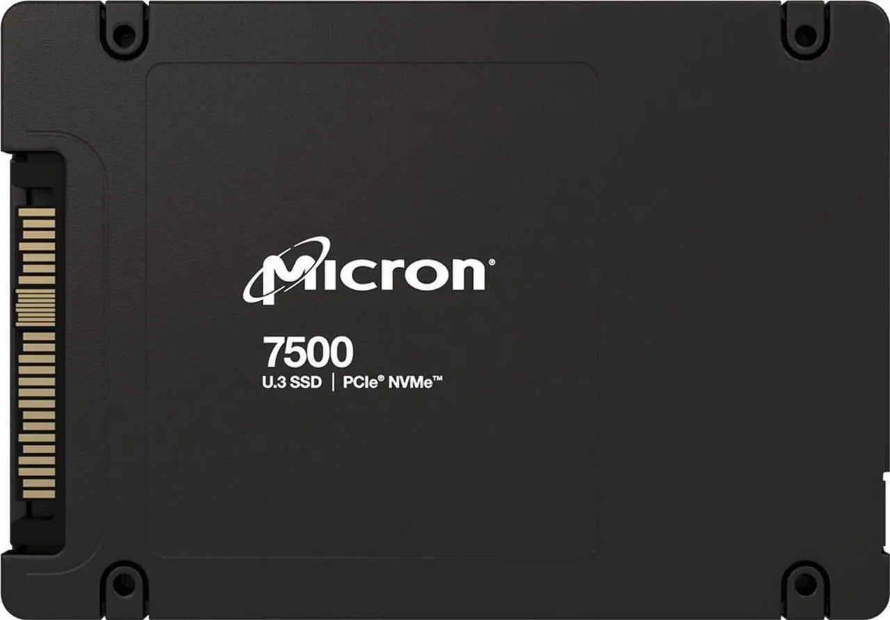 Main image of Micron 7500 MAX 1.6 TB 2.5" 256-bit U.3 PCIe 4.0 (NVMe) Solid state drive Model MTFDKCC1T6TGQ-1BK1DABYYR