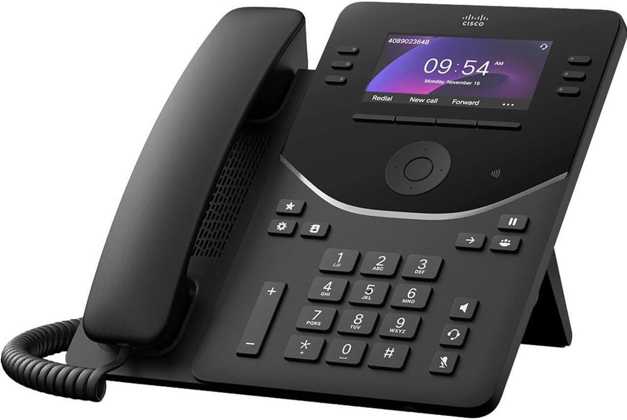 Main image of Cisco DP-9851 IP Phone - Corded - Desktop - Carbon Black, 6 x Total Line - VoIP - 3.7" LCD - 2 x Network (RJ-45) - PoE Ports