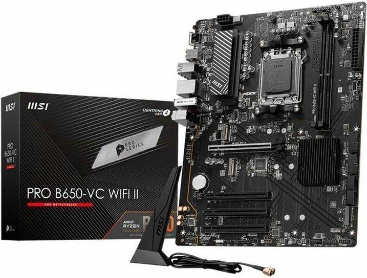 Main image of MSI B650-VC WIFI II Gaming Desktop Motherboard - AMD B650 Chipset - Socket AM5 - ATX