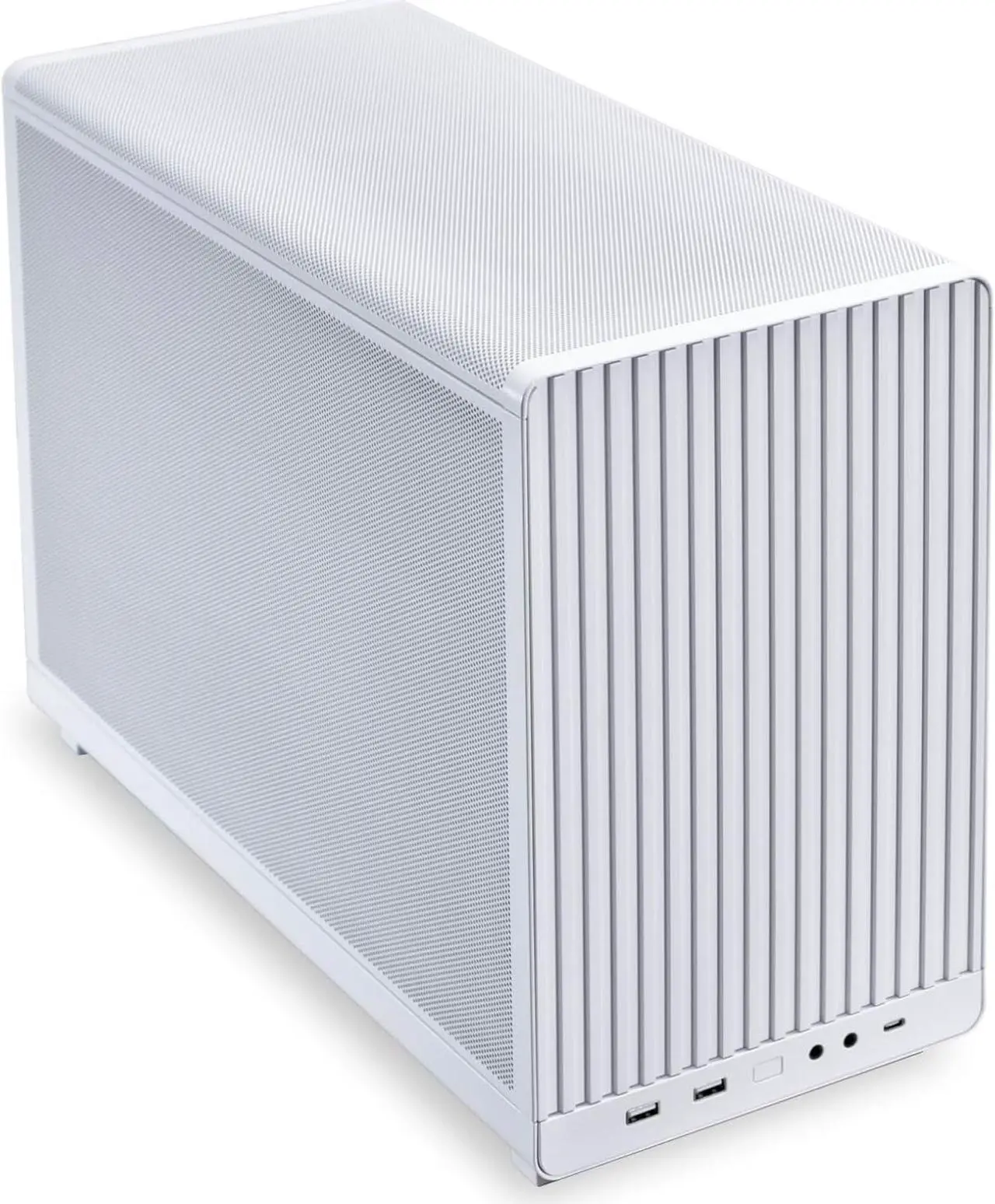 Main image of Lian Li A3W.US mATX 26.3L micro form factor chassis- Supports up to 360 radiator and 10 x 120mm fans- Supports standard ATX PSUs-In collaboration with DAN Cases (White)