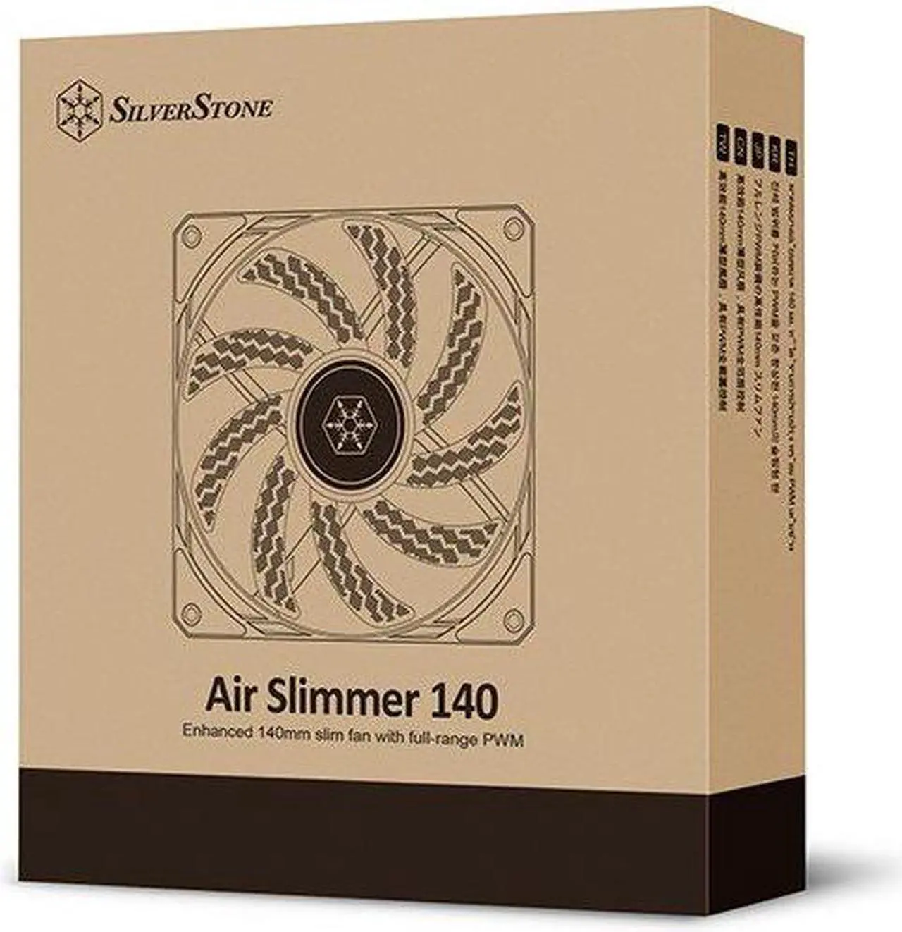 Alt view image 2 of 12 - SilverStone SST-AS140B Air Slimmer 140 Enhanced 140mm slim fan with full-range PWM
