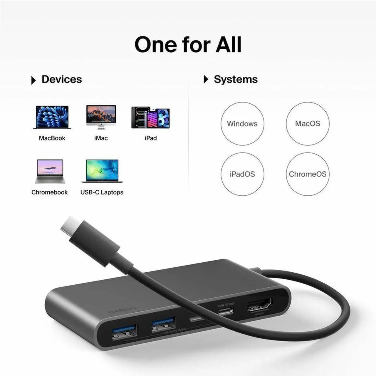 Belkin Connect USB-C Hub - Thumbnail 3