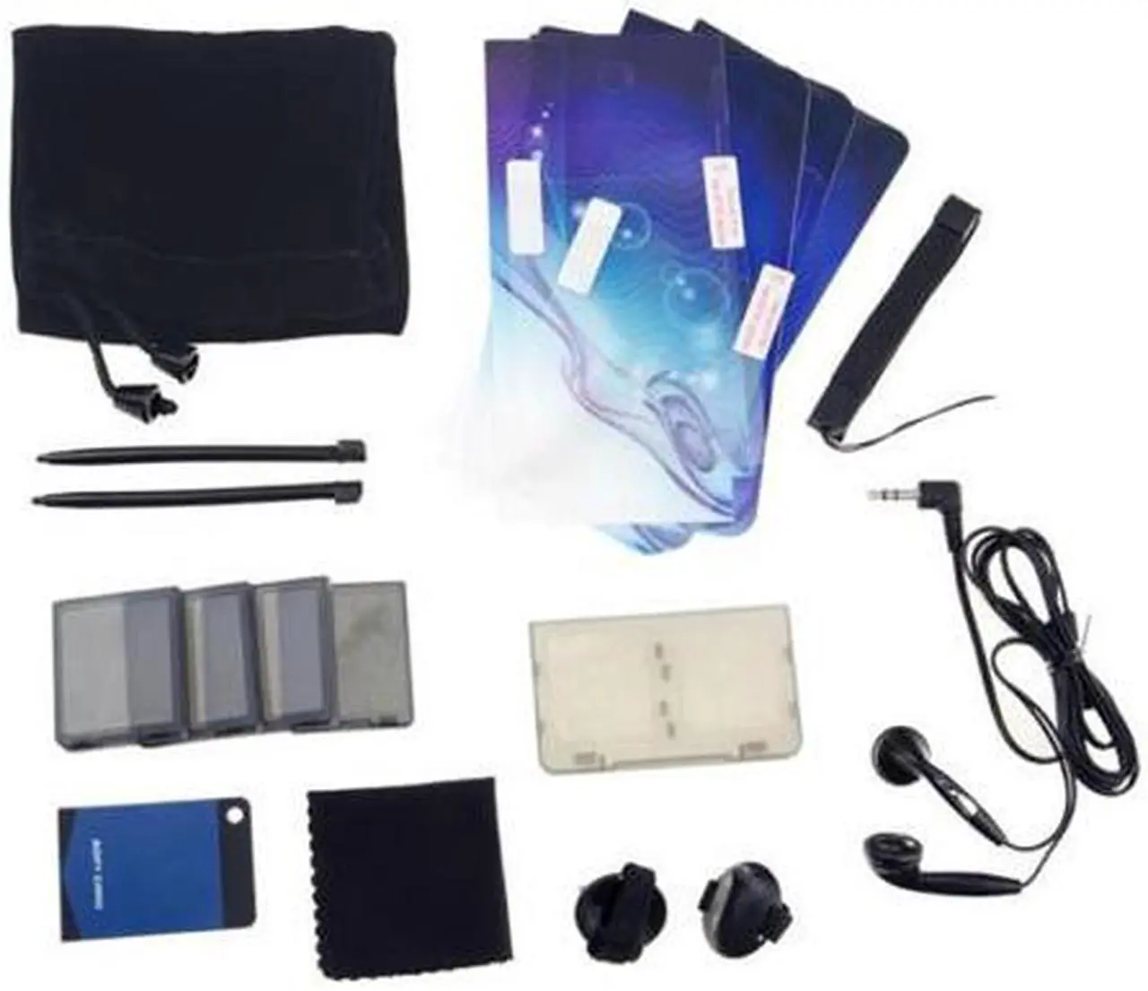 Main image of NEON Nintendo DSI XL 20-in-1 Accessory Starter Pack Includes carrying pouch, Cleaning cloth, Screen protectors, Stylus, Skin and more  Model TTNL-001