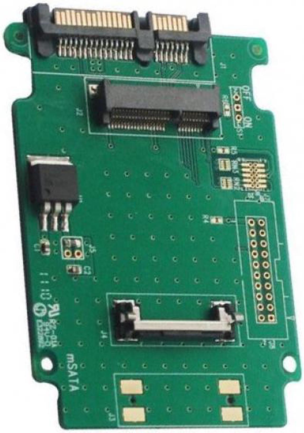 Alt view image 3 of 4 - Renice Half-Mini mSATA to 2.5" SATA SSD Convertrer Adapter Board Model RN-MSATA-AD(MINI)