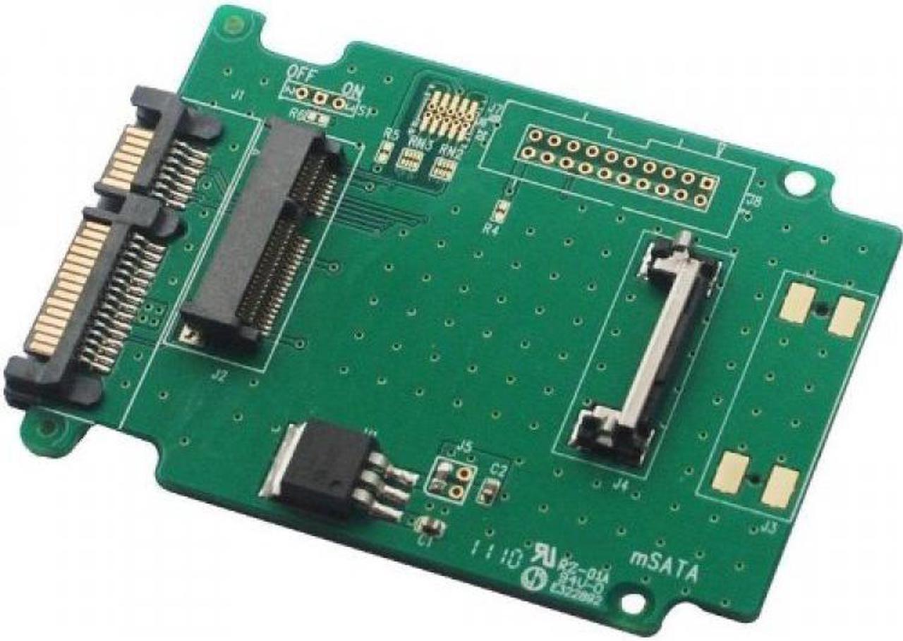 Alt view image 2 of 4 - Renice Half-Mini mSATA to 2.5" SATA SSD Convertrer Adapter Board Model RN-MSATA-AD(MINI)