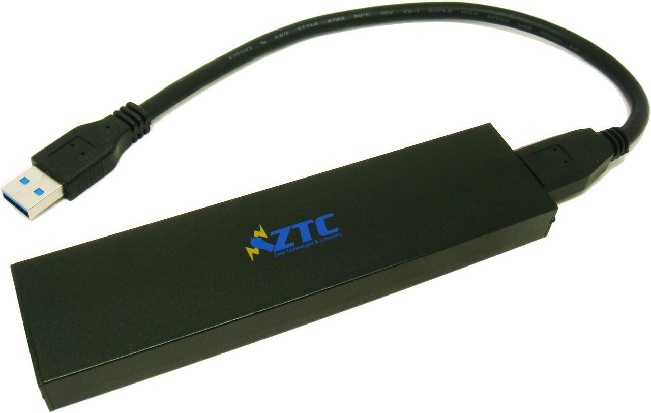 Main image of ZTC Thunder Enclosure NGFF M.2 SSD to USB 3.0. Aluminum Shell, 5 Sizes Adapter and High Speed 6GB/s. Model ZTC-EN004