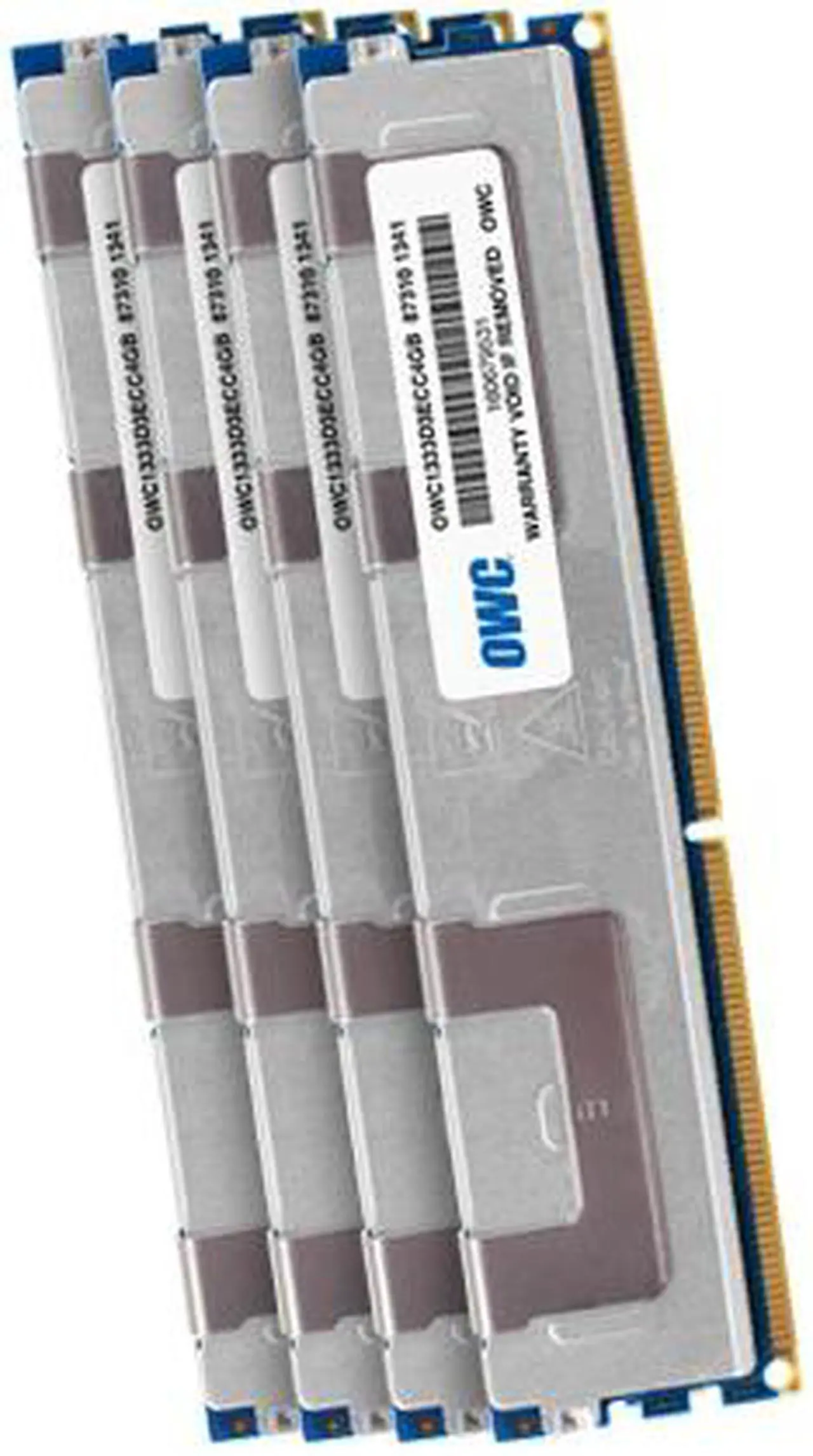 Alt view image 2 of 10 - OWC 16GB (4x4GB) PC3-10600 DDR3 ECC 1333MHz SDRAM DIMM 240 Pin Memory Upgrade kit for Mac Pro 'Nehalem'& 'Westmere' models. Perfect for the Mac Pro 8-core/Quad-core Xeon systems. Model OWC1333D3W4M16K