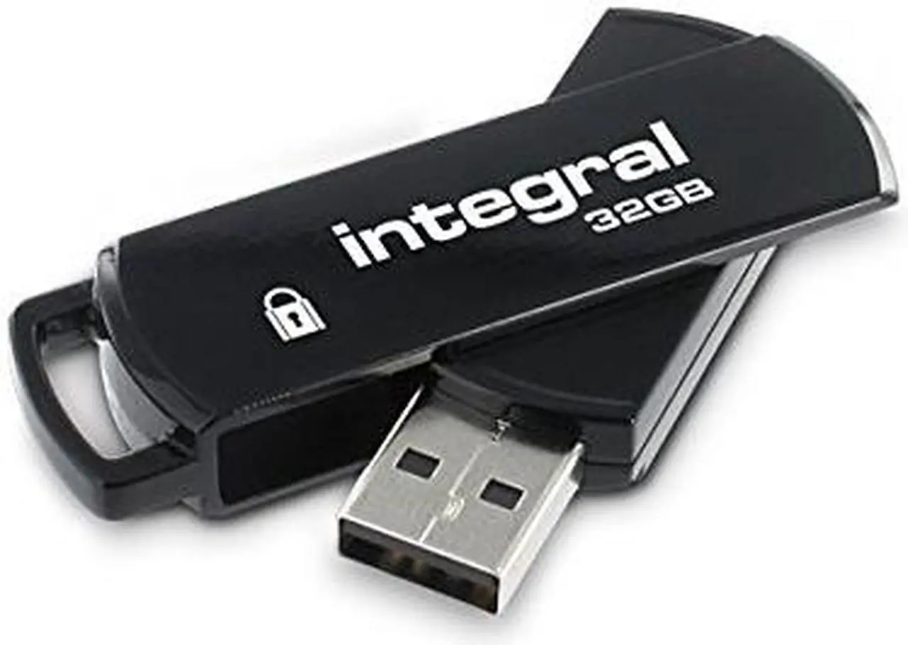 Main image of Integral 32GB Secure 360 Encrypted USB3.0 Flash Drive (256-bit AES Encryption) Model INFD32GB360SEC3.0