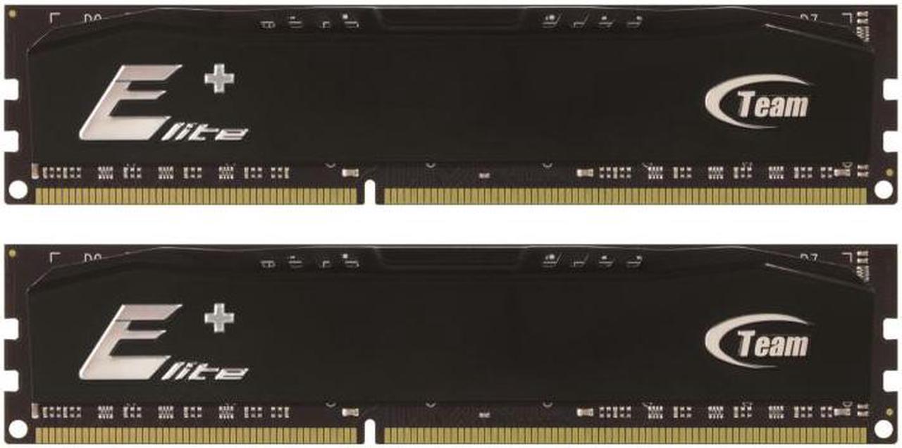 Team 8GB  Elite Plus Black DDR3 PC3-14900 1866MHz (CL13) Dual Channel kit Model TPKD38G1866HC13DC01