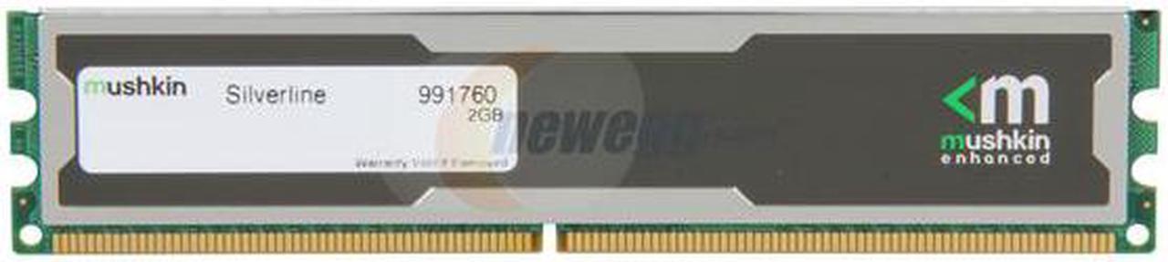 Mushkin Enhanced 2GB Silverline DDR2 800MHz PC2-6400 240-Pin Desktop Memory Model 991760