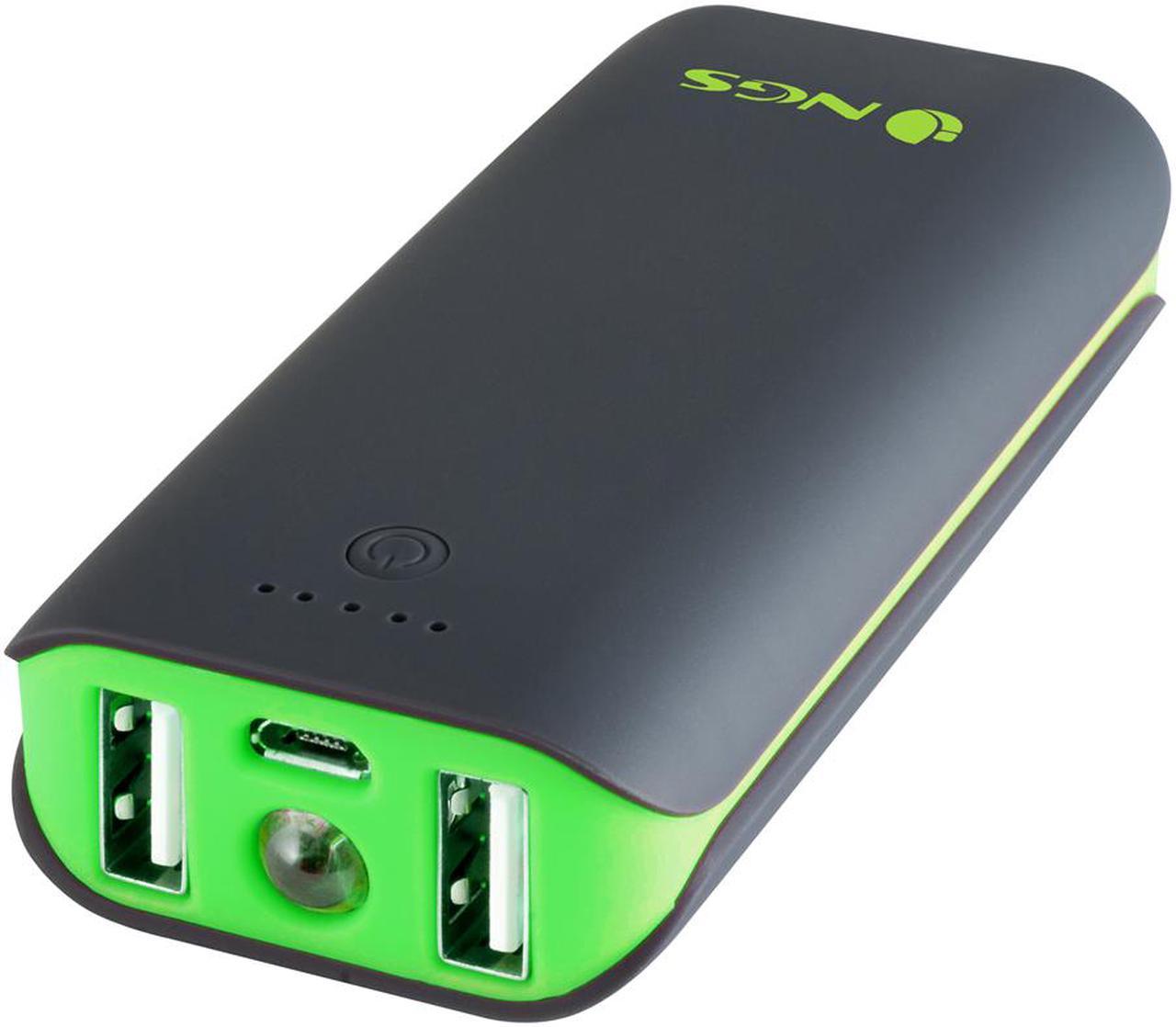 NGS PowerPump 4400mAh Power Bank Dual Output 1x2.1A and 1x1A - Green