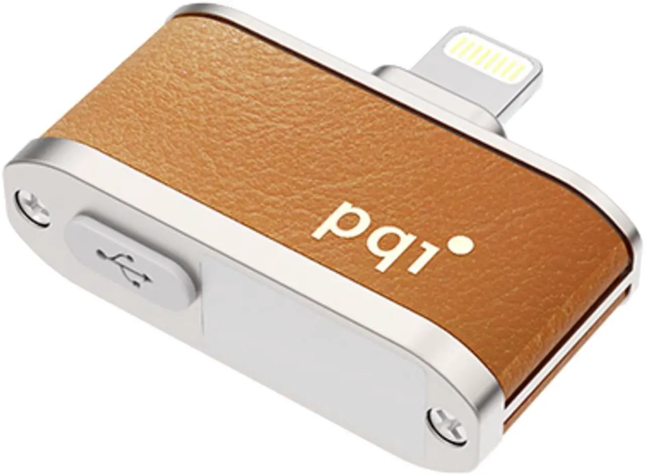 Alt view image 5 of 6 - PQI 64GB Instashot Live Video Recording and Editing Storage, incl. Leather Case and Cable Model 6I07-064GR1003
