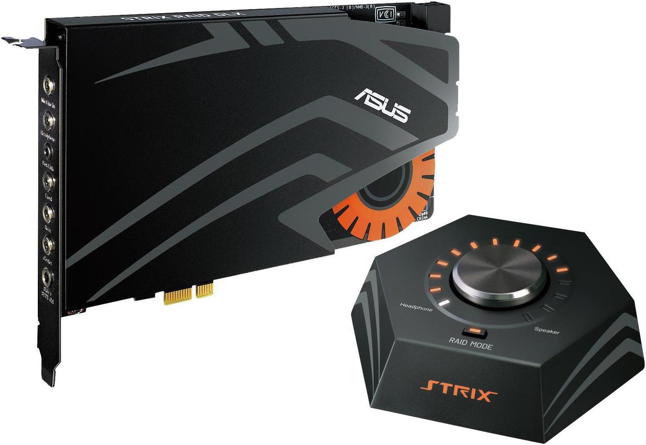 ASUS STRIX RAID DLX 8 Channels Analog Playback: 44.1K / 48K / 88.2K / 96K / 176.4K / 192KHz   Analog Recording: 44.1K /48K/ 88.2K / 96K / 176.4K / 192KHz   S/PDIF Digital Output: 44.1K / 48K / 96K / 192KHz   ASIO 2.0 Driver Support: 44.1K /