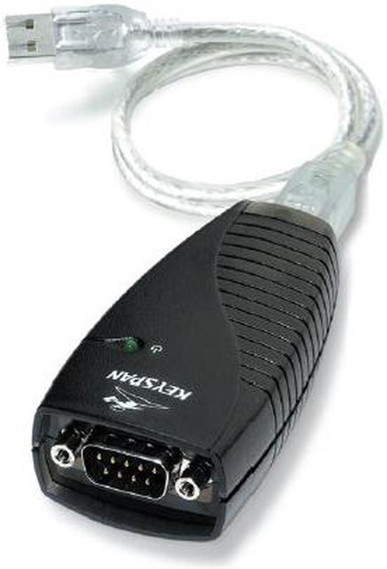 Keyspan USB High Speed Serial Adapter - USB to DB-9 RS-232 Port. For Mac, PC & Linux Model KEYUSA19HS