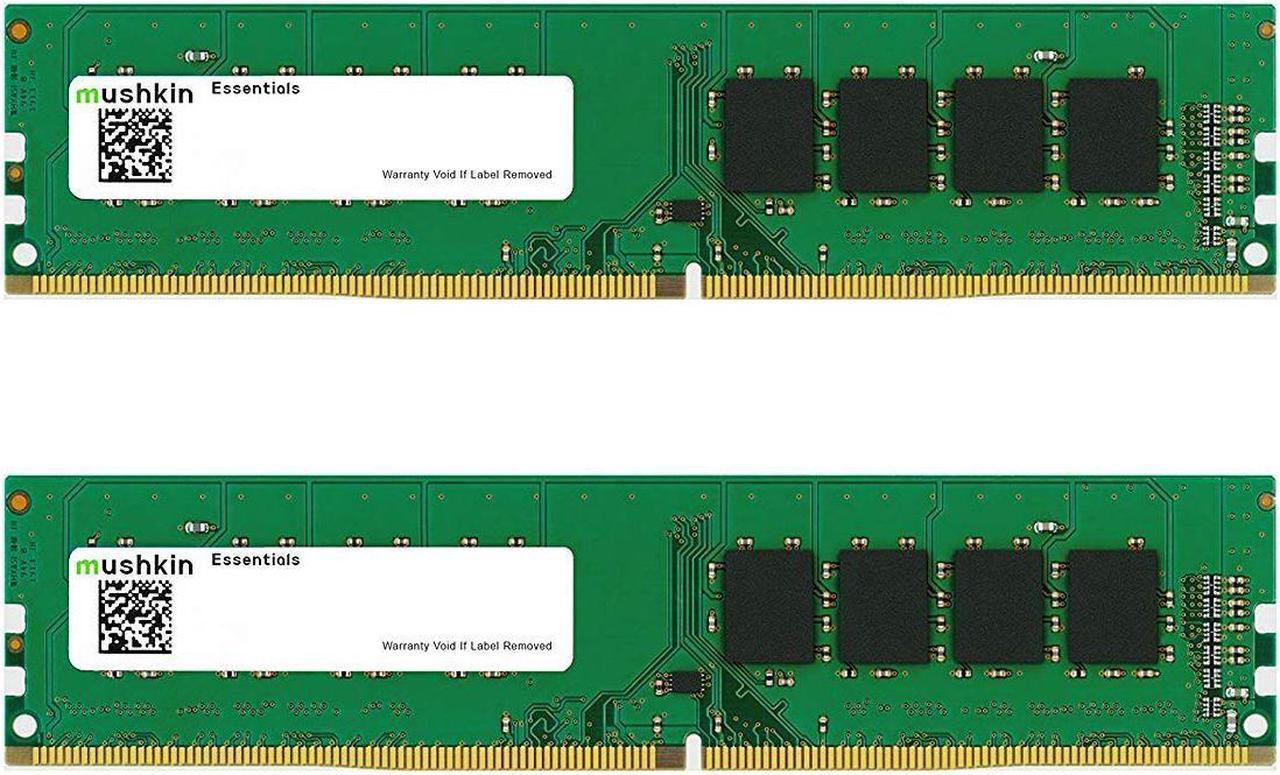 Mushkin 16GB (8GB X 2) Essentials DDR4 2666MHz Desktop Memory Model MES4U266KF8GX2