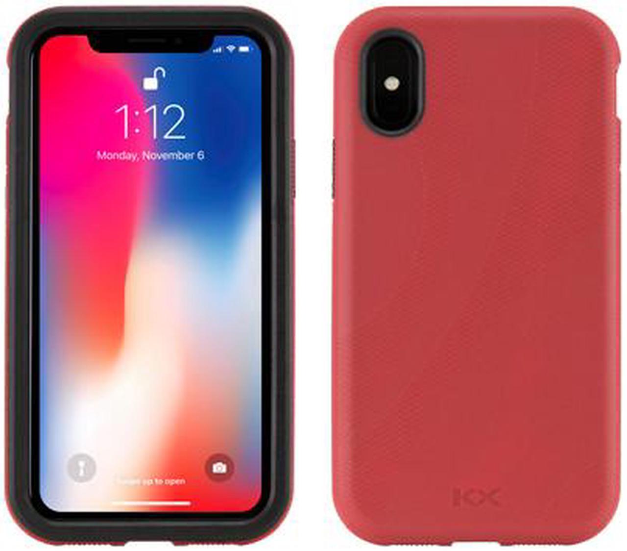 NewerTech NuGuard KX Case For iPhone Xs and iPhone X - Crimson (Red). X-treme protection . Revolutionary X-Orbing gel Technology Absorbs, Evenly Distributes Kinetic Energy. Model NWTKXIPH10CR