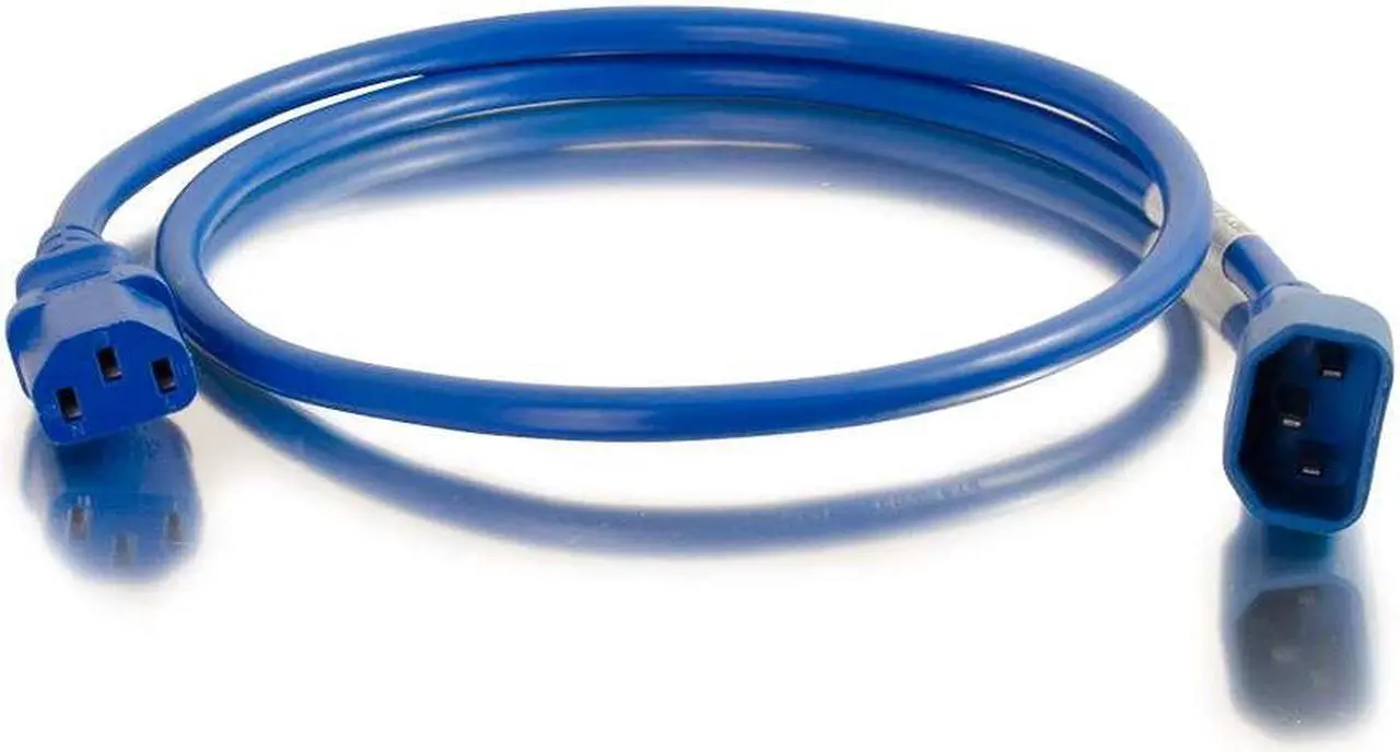 Main image of C2G 17515 18 AWG Power Cord - C14 to C13, Blue (10 Feet, 3.04 Meters)