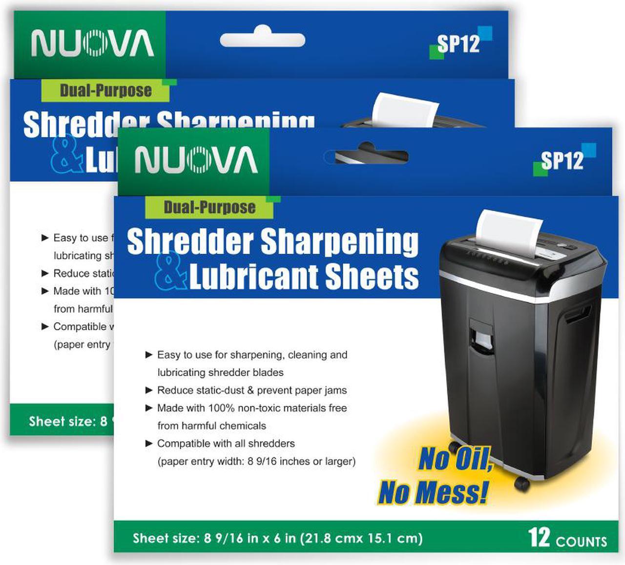 Main image of Nuova Shredder Sharpening & Lubricant Sheets - 24 counts