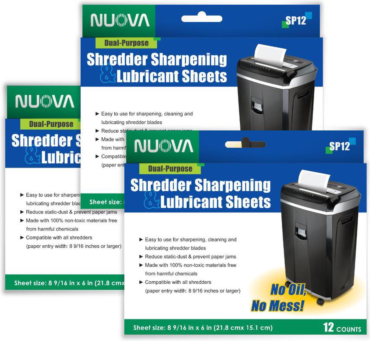 Main image of Nuova Shredder Sharpening & Lubricant Sheets - 36 counts