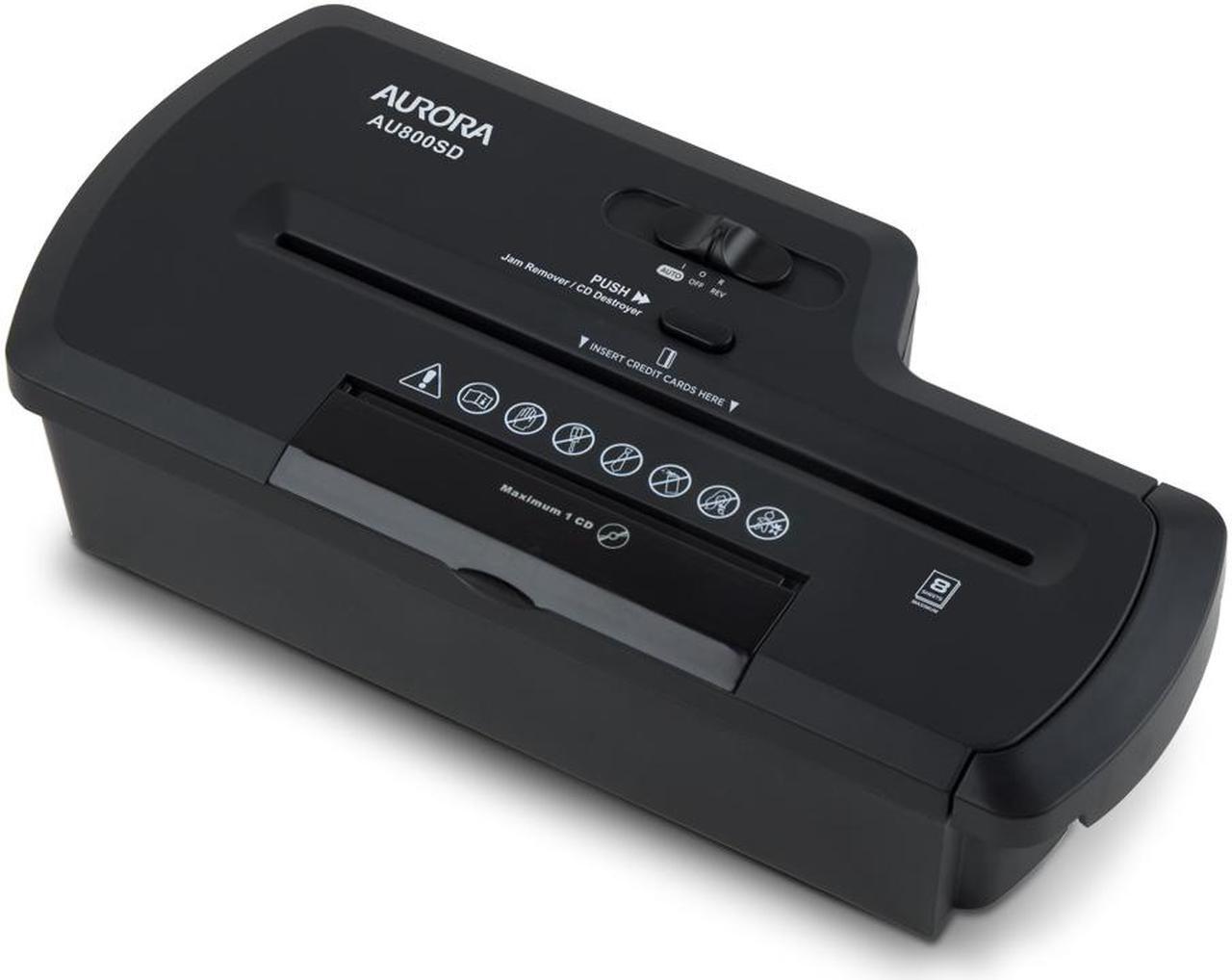 Main image of Aurora AU800SD Professional Strip Cut Paper Shredder /CD / Credit Card Shredder without Wastebasket