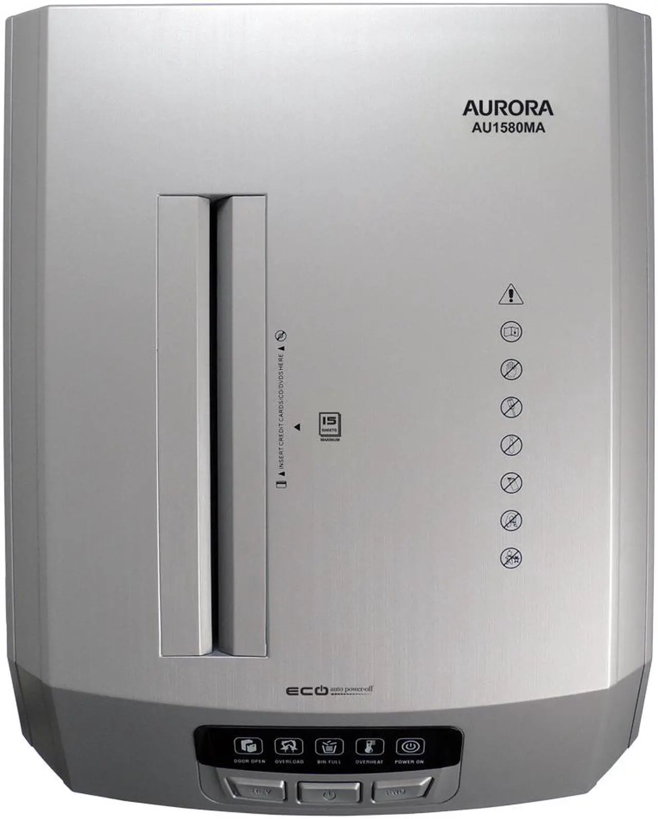 Alt view image 6 of 7 - Aurora AU1580MA Professional Grade High Security 15-Sheet Micro-Cut Paper/ CD and Credit Card Shredder/ 60 Minutes Continuous Run Time