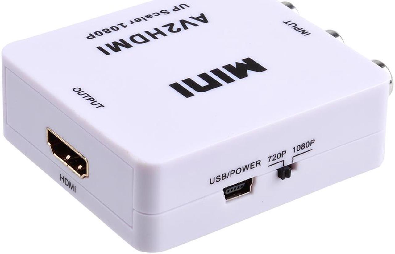 Alt view image 2 of 7 - AGPtEK 720p 1080p Upscaler Mini Composite AV CVBS 3RCA to HDMI Video Converter Adapter