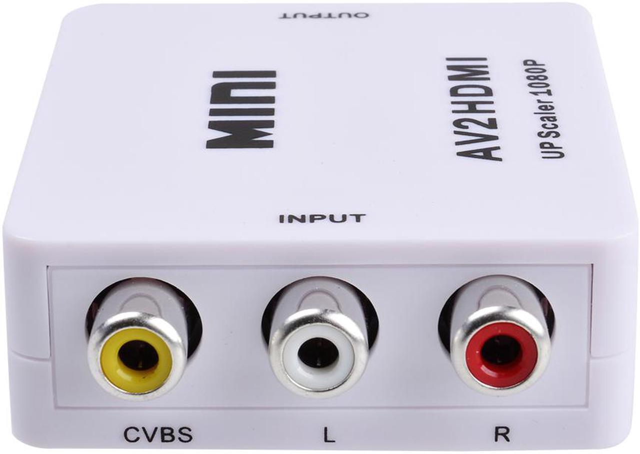 Alt view image 6 of 7 - AGPtEK 720p 1080p Upscaler Mini Composite AV CVBS 3RCA to HDMI Video Converter Adapter