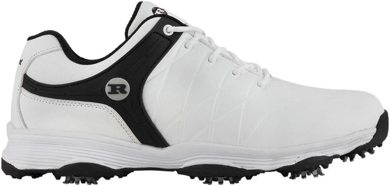 Alt view image 2 of 4 - Ram Golf FX Tour Mens Waterproof Golf Shoes - White / Black 7.5