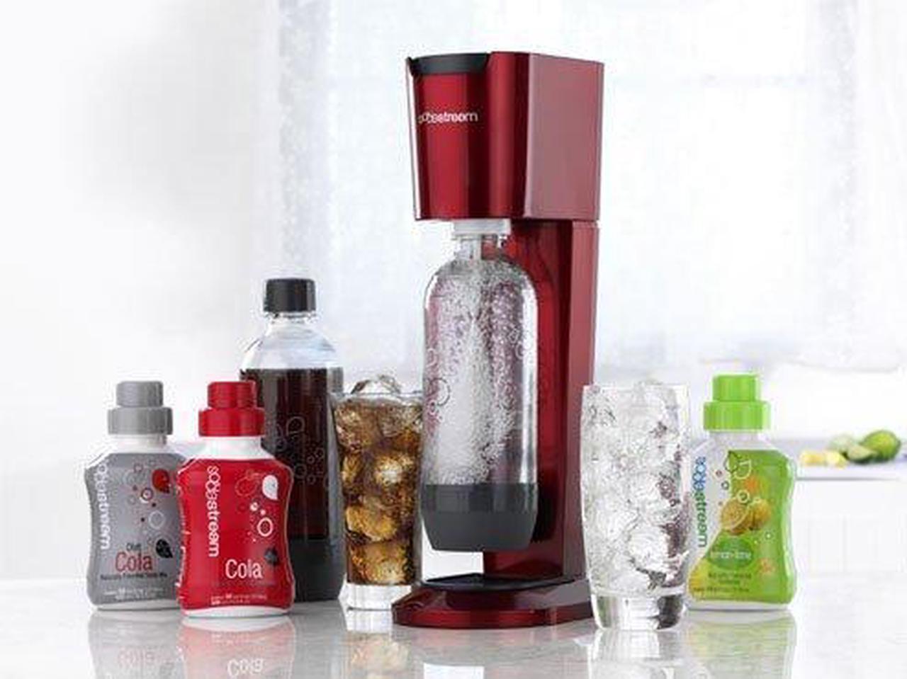 Main image of SodaStream Pure Sparkling Water & Soda Maker, Red