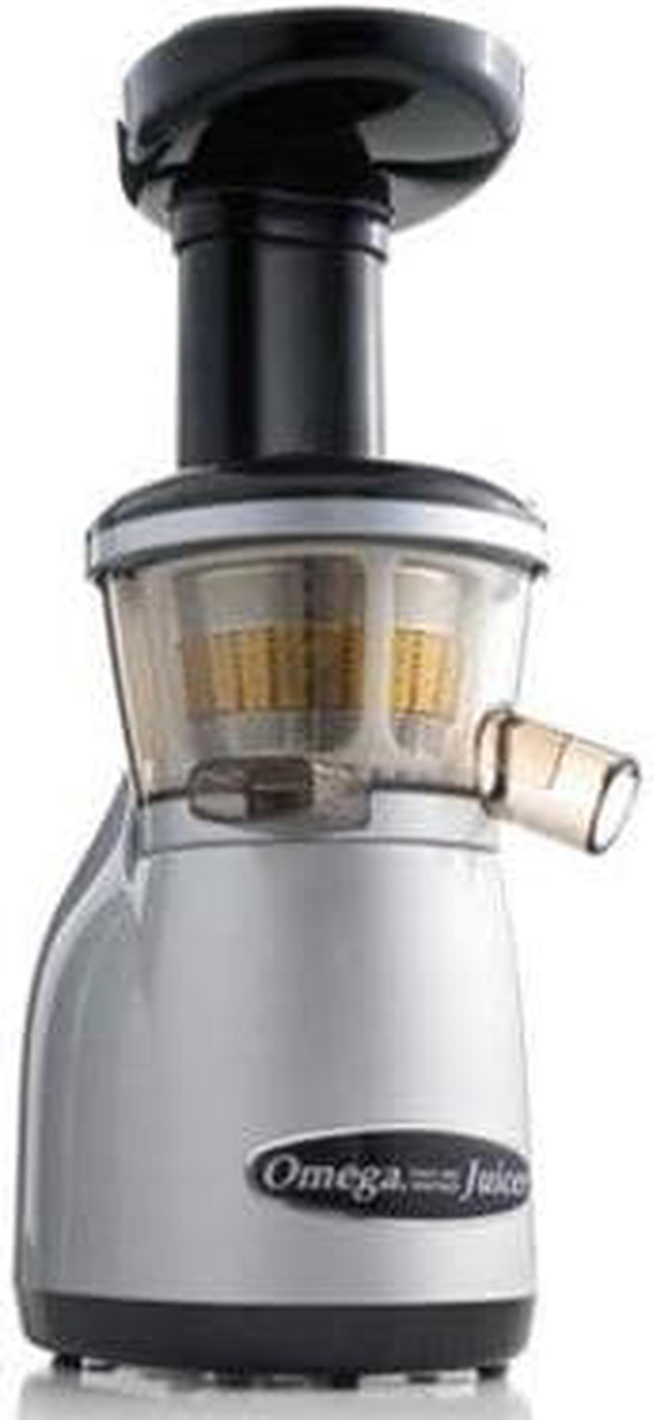 Main image of Omega VRT350 Heavy Duty Dual-Stage Vertical Single Auger Low Speed Juicer, Silver