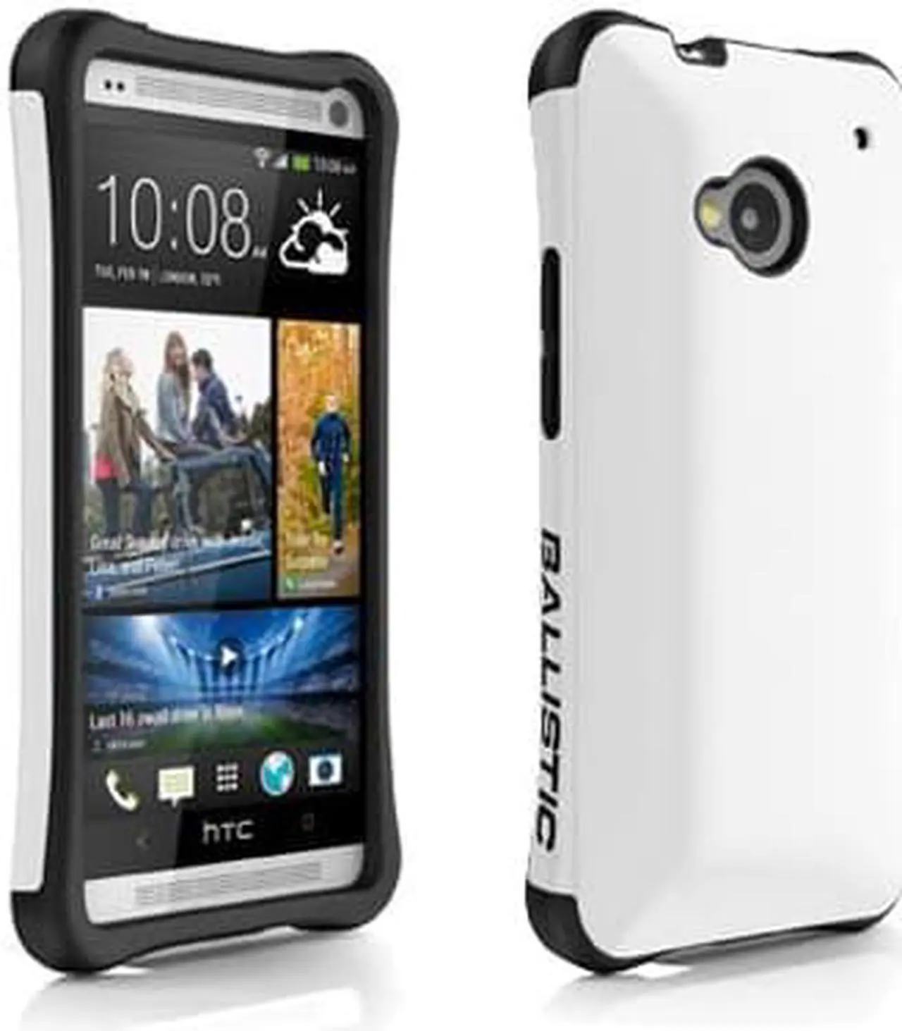 Alt view image 3 of 7 - Ballistic HTC One Aspira Case White / Black AP1132-A085