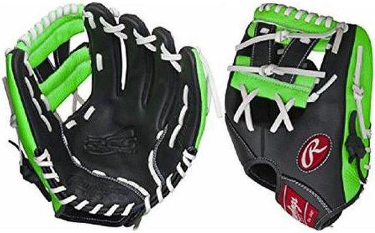 Alt view image 3 of 7 - Rawlings RCS112PTG 11.25" Neon Green Pro Taper Series Youth Baseball Glove New!