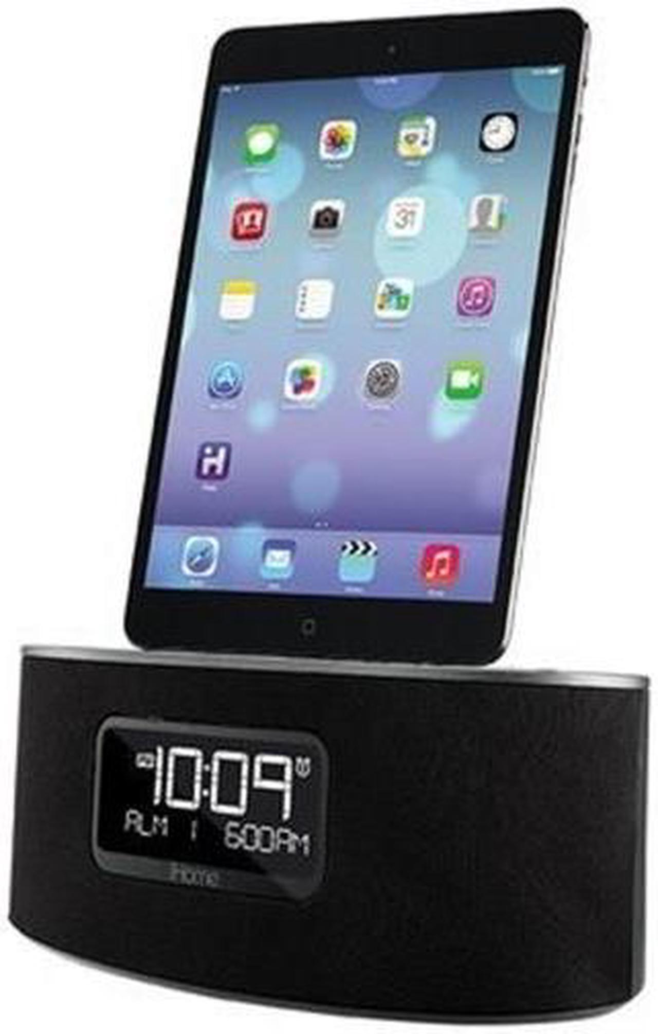 Alt view image 9 of 15 - iHome iDL46 Stereo Dual Alarm Clock Radio for iPad, iPhone&  iPod, Gray