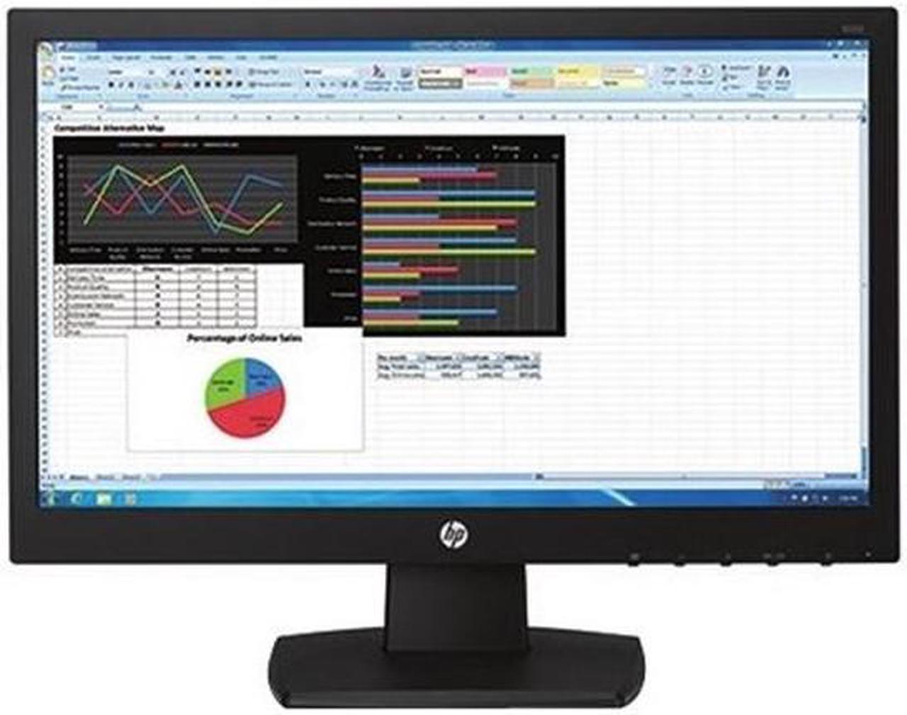 Alt view image 2 of 2 - HP V222 - LED monitor - 21.5" - 1920 x 1080 - TN - 200 cd/m2 - 600:1 - 5 ms - DVI-D, VGA - black - promo