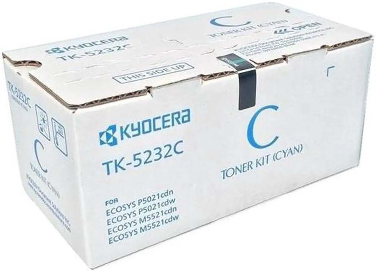 Main image of Cyan Toner Cartridge for Kyocera TK-5232C ECOSYS M5521cdw, ECOSYS P5021cdw, Genuine Kyocera Brand