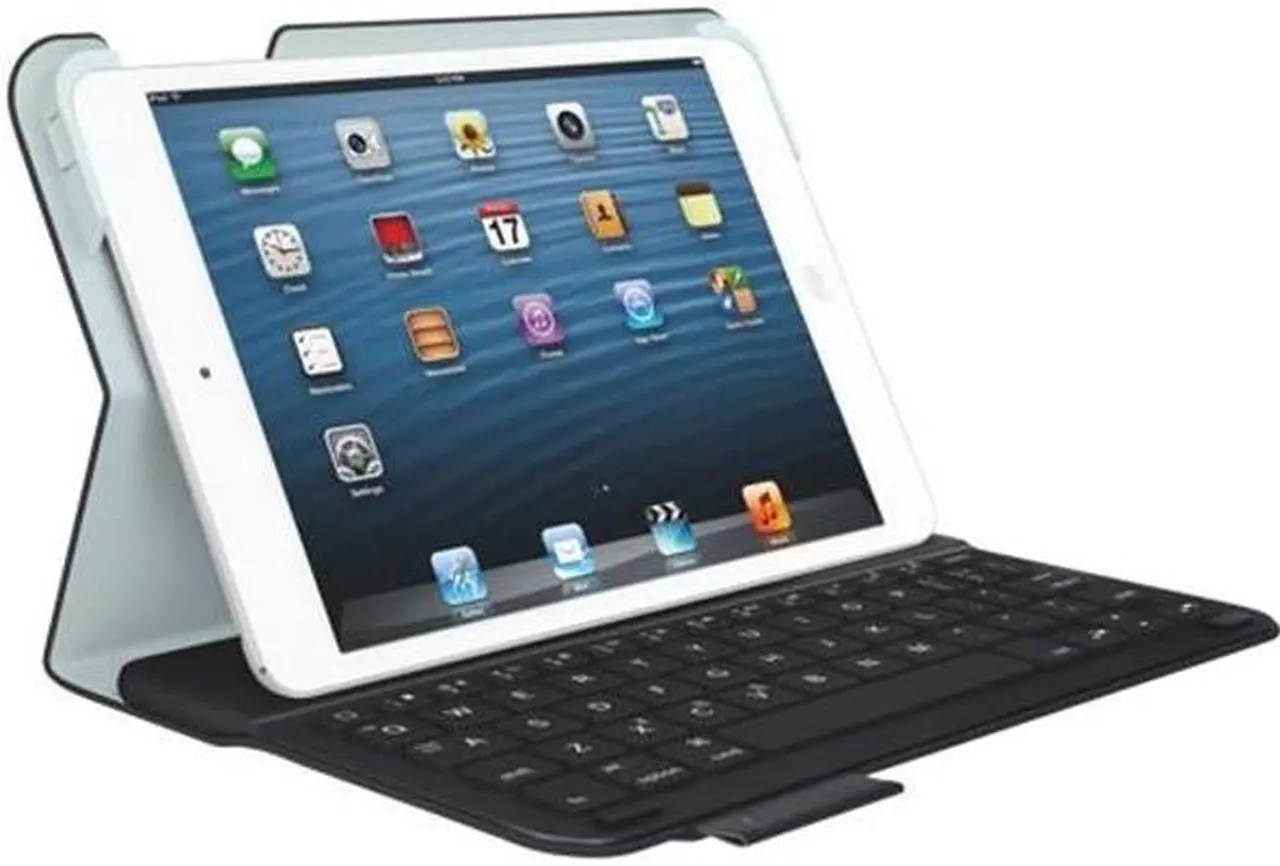 Main image of Logitech 920-005893 Logitech Ultrathin Keyboard Folio (PU Leather) for iPad mini Carbon Black