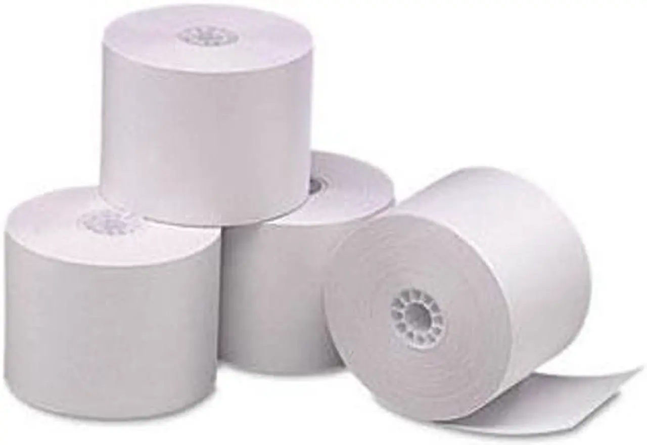 Alt view image 3 of 4 - PM Company 05212 Single Ply Thermal Cash Register/POS Rolls, 2 1/4" x 165 ft., White, 6/Pack, 1 Pack